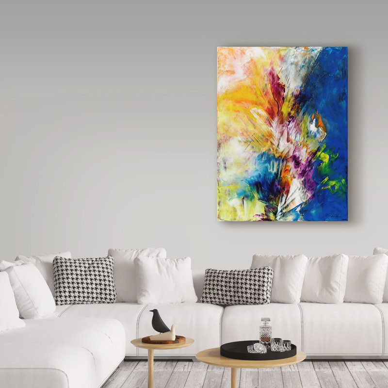 «Do It with Flair», reproduction de peinture à l'acrylique sur toile tendue Barabbas, H 32 po x l 24 po x P 2 po