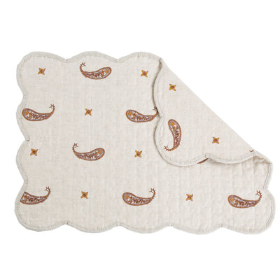 Dovenby Cotton Blend Paisley Rectangle Placemat