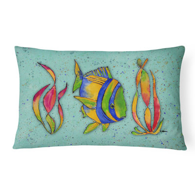 Tropical Fish Indoor/Outdoor Throw Pillow