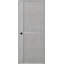 Porte battante simple en bois manufacturé à panneau 1H Avon 01-69900427-69900430-69900432