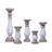 18.31'' H Wood Tabletop Candlestick