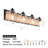 Modern Farmhouse Dimmable Bathroom Vanity Light with Seeded Glass and Wood-Grain Veneer Backplate-875365685-887759152