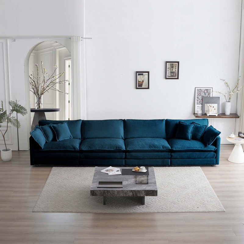 Canapé modulaire polyvalent avec tissu chenille de qualité supérieure pour se détendre