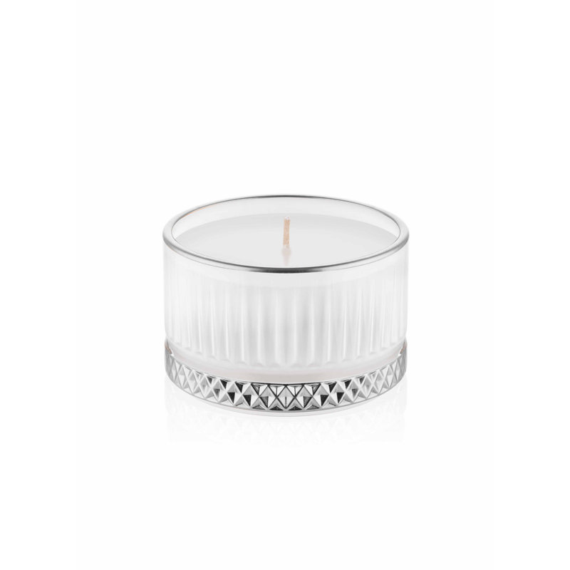 Bougie chauffe-plat non parfumée, Argent argent