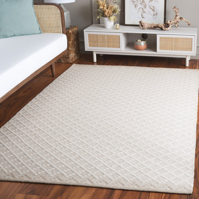 Tapis géométrique en laine et en coton tissé à la main Northport