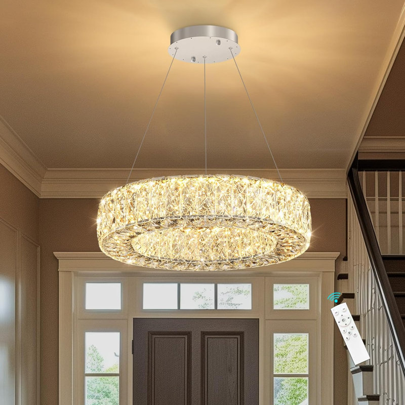Lustre en cristal Glam, Argent argent