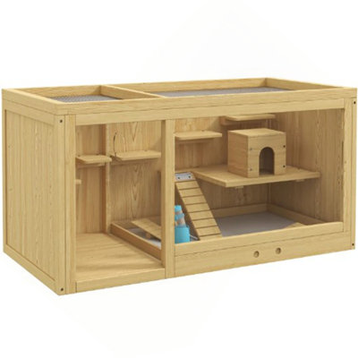 Hamster Cage,Extra Large Wooden Hamster Cage
