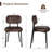 Stylishly Upholstered Tufted Faux Leather Dining Chair: Comfort Meets Elegance-1997632677