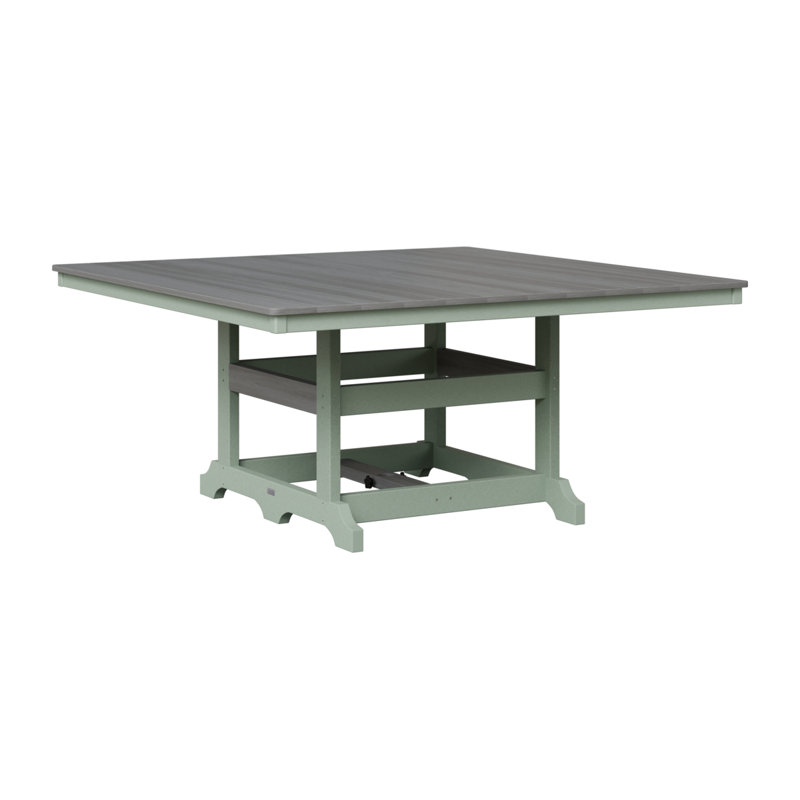 Table de salle à manger Berlin Classic, Bois flottant gris, Écume de mer, écume de mer