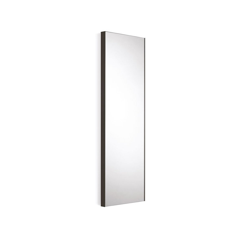 Speci Metal Flat Wall Mirror, 37.8" H x 23.6" W, Black