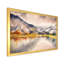 Paysage d'automne avec le ciel reflété sur le lac - Peinture sur toile-67417720-69896142