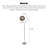 Bauhaus metal acrylic floor lamp