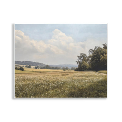 «Summer Landscape Cloudy Meadow», plaque murale par Franklyn Gregory