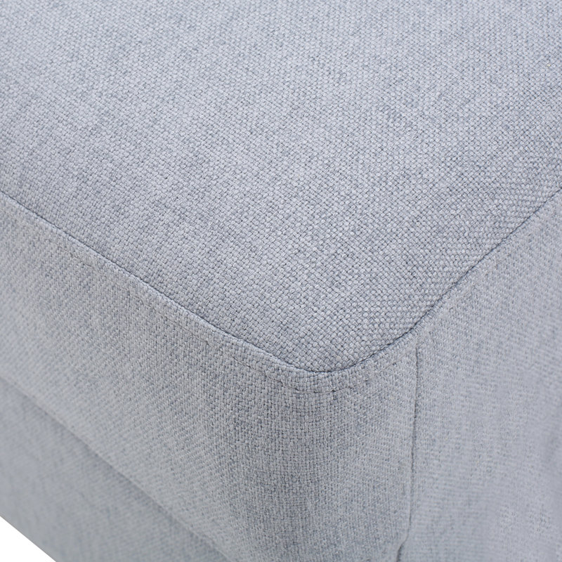 Grand canapé modulaire réversible Swick, 100 % polyester gris clair, 5 Seater