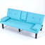 Canapé-lit pliable multifonctionnel avec porte-gobelet, idéal pour transformer les espaces de vie en chambres d'amis et offrir des espaces de repos confortables.-1542993058