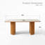 Table de salle à manger 71 "Mid-Century-1392566170