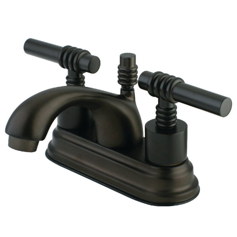 Milano Centerset Bathroom Faucet with Drain Assembly, Oil Rubbed Bronze