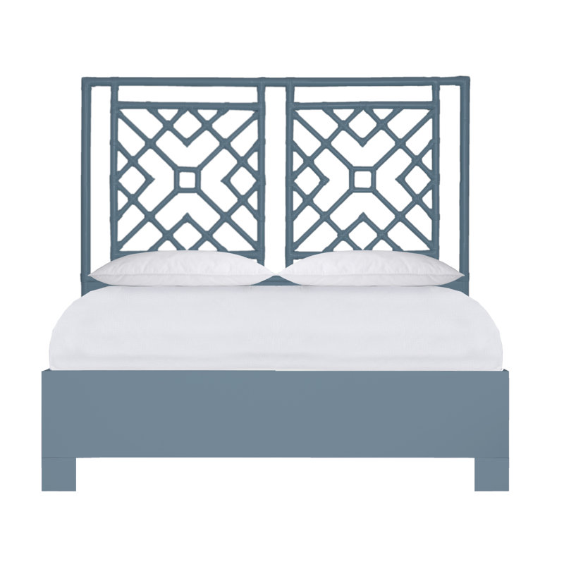 Ananias Platform Bed, Queen, Regatta Blue