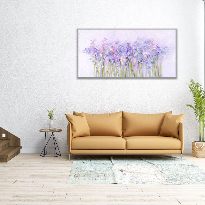 Bluebell Flowers - reproduction d'art sur toile, H 30 po x l 60 po