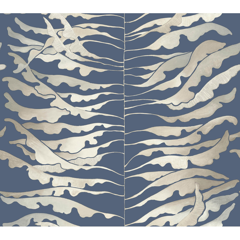 Feuille de papier peint à colonne, Bleu marine
