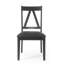 Chaise d'appoint rembourrée en similicuir Jahira-879202340-879000175