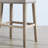 29" Upholstered Saddle Seat Bar Stools, Of 2, Tan. Made With Genuine Wood & Weathered Grain. Modern Design. 18"w X 13"d 29"h. Some Assembly. For Residential Use Tan Backless Stools 2 - Texture For