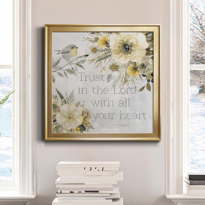 " Sunny Scriptures I ", Gold, 17.5" H x 17.5" W x 1.5" D