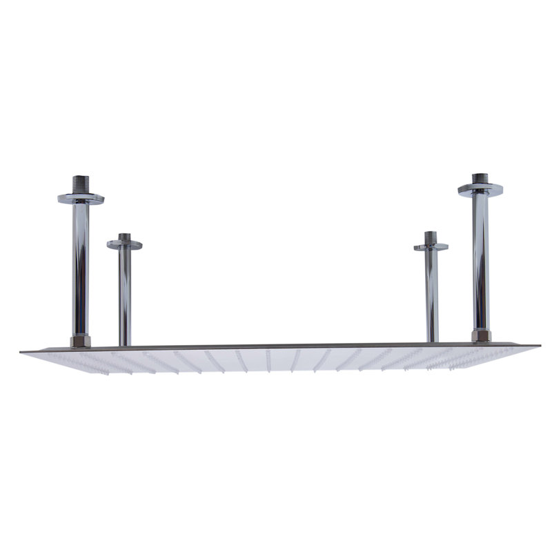 Rain Rain Shower Head 1.8 GPM GPM, Brushed Stainless Steel