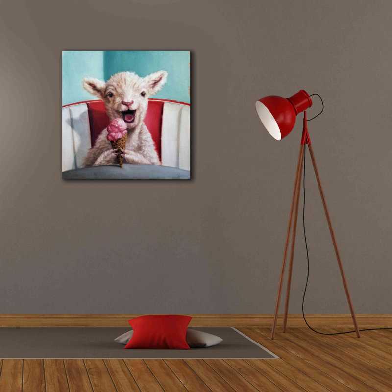 «Kiddie Cone» par Lucia Heffernan, art mural sur toile, H 26 po x l 26 po x P 1,5 po