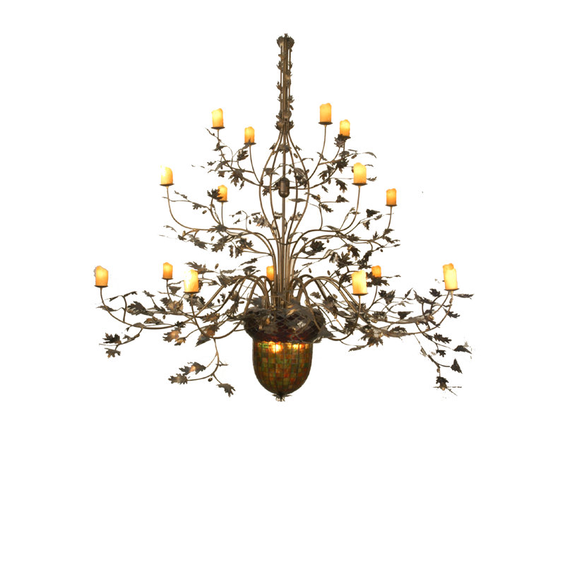 Lustre de style bougie 19 lumières