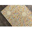 Tapis en laine à motif de cercles géométriques orange, mauve, vert et brun Millwood Authentic