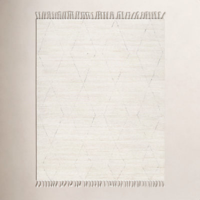 Talon Handmade Wool Cream Rug