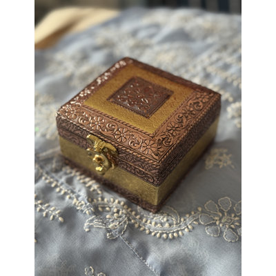 Metal Jewellery Box + Vintage