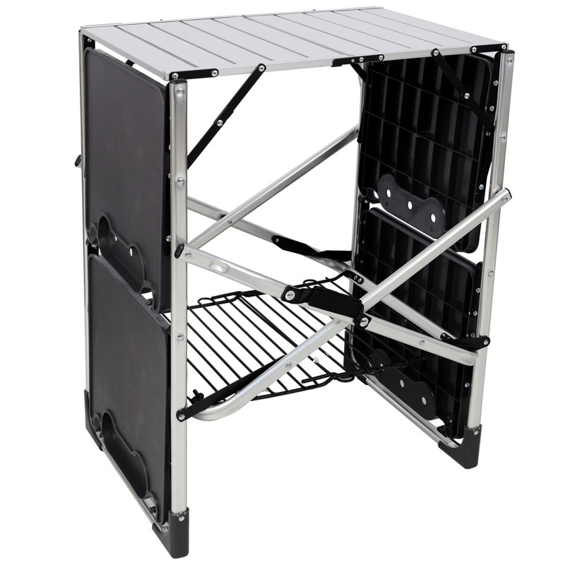Table d'appoint portable, pliante, idéale pour l'extérieur, le camping et le pique-nique, H 50 po x l 51,75 po x P 21,25 po