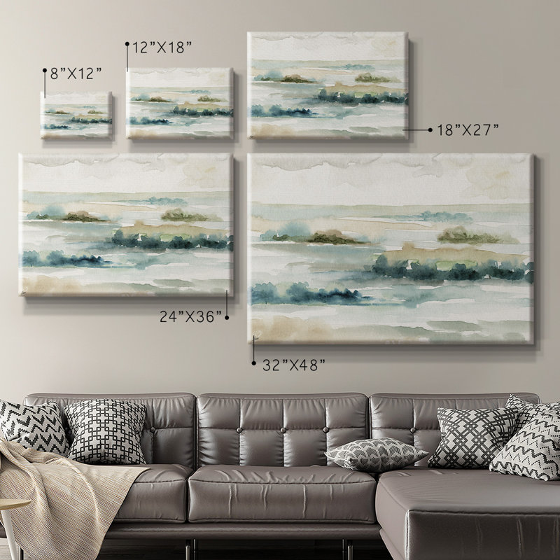 Toile tendue avec châssis de qualité pastel Panorama, H 8 po x l 12 po
