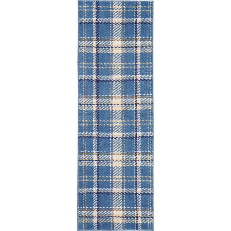 Hankinson Plaid Indoor Rug, Runner 2'3" x 7'6"