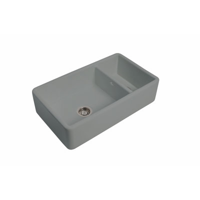 Lostock - 31.3″ L X 18.3″ W Fireclay 1.5 Bowl Apron / Farmhouse Kitchen Sink