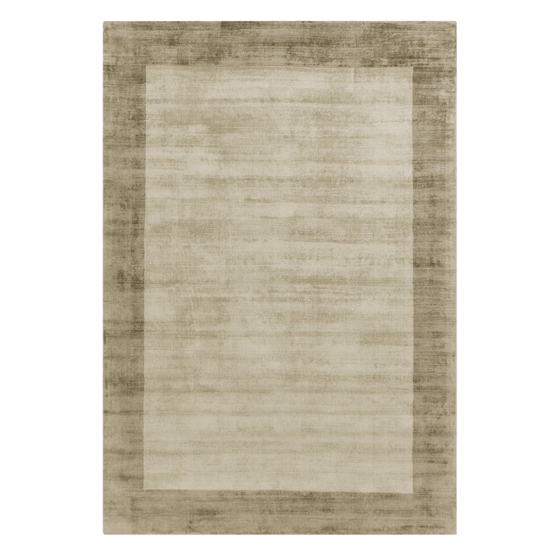 Desrosiers Shinny Bordered Smoke/Putty Area Rug, Rectangle 120 x 170cm