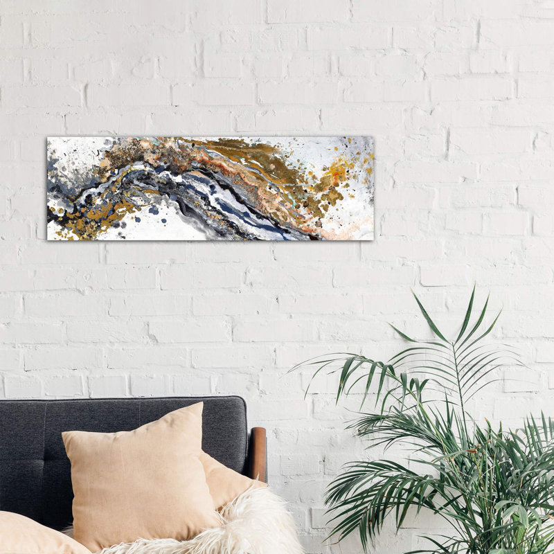 Turbulence by Patricia Pinto - Wrapped Canvas Panoramic Print, 30.48 cm H x 91.44 cm W x 1.91 cm D