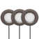 Inlight 2.75" Wide 3000K Dimmable LED Puck Lights Kit, Plug-in Installation