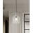 Clear Dimpled Glass Single Light Pendant