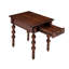 Table de bout antique en bois massif avec tiroir pour le salon et placage, pieds en forme de bulles, table de rangement polyvalente en noyer, articles décoratifs, installation rapide, plateau de table, conception en forme