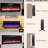 Ultra Thin 36" Electric Fireplace, 1400W Heating, Remote Control, Double Devices 36 Inch Heater 16 Flame & Colors,