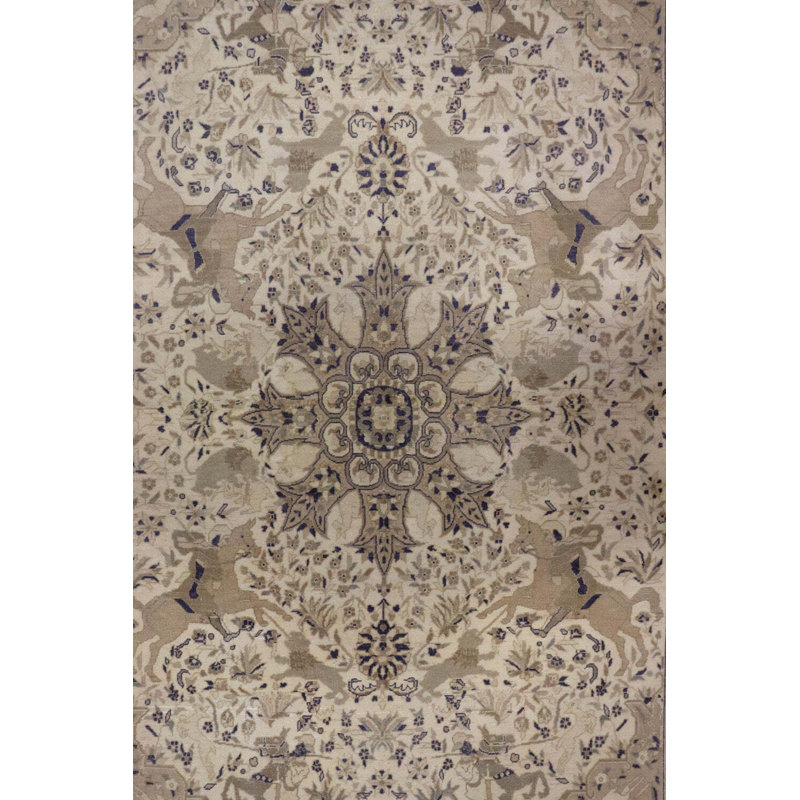 Hunting Tabriz One-of-a-Kind 4'6" X 7'5" Area Rug