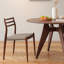 Table de salle à manger en bois massif brun noisette-2024921078