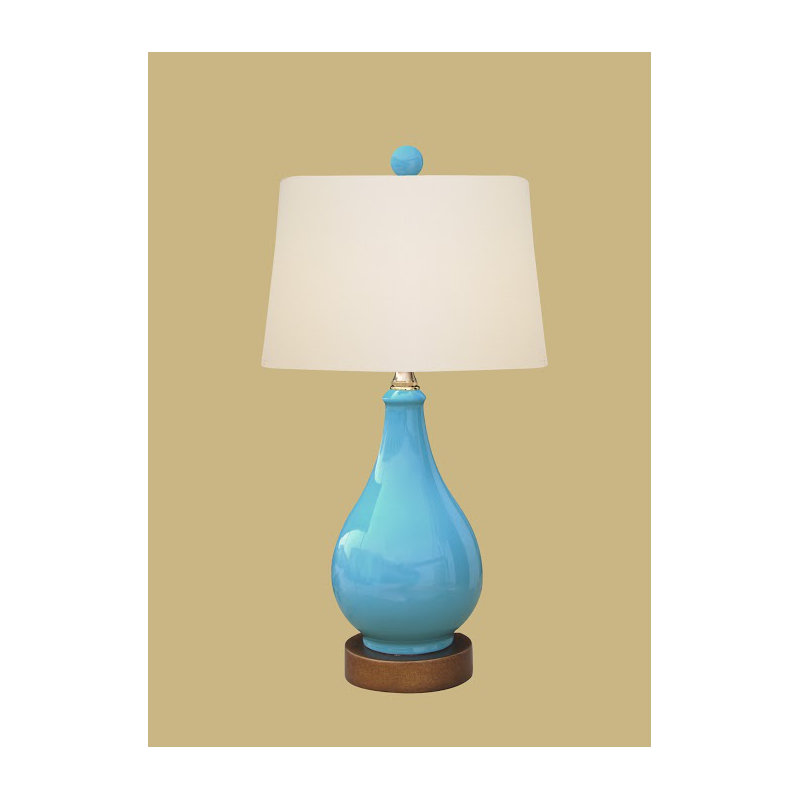 Lampe de table 17 po Presley, Turquoise