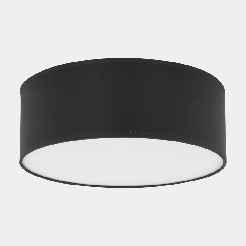 Shroyer Flush Mount, Black, 13cm H x 45cm W x 45cm D