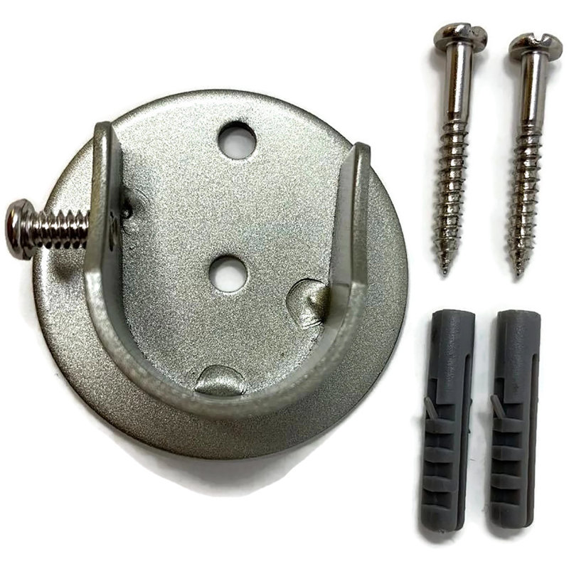 Support de fixation pour rideau intérieur Petillo, Étain, H 1 po x l 1,6 po x P 1,6 po