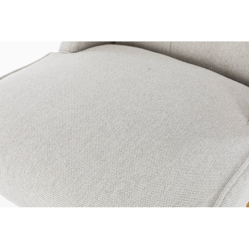 Mairead Upholstered Bench, Light Grey, 98cm H x 140cm W x 66cm D