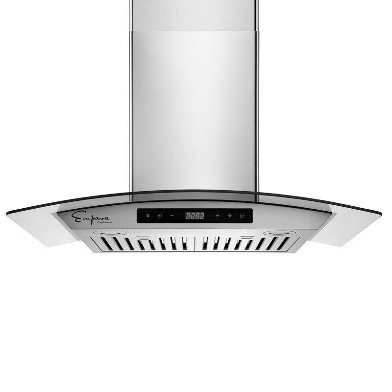 30" Stainless Steel 400 CFM Ducted (Vented) Wall Mount Range Hood with Baffle Filter